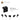 6117973-ANGLE PLATE 1X2 / 2X2-Black
