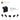 6117973-ANGLE PLATE 1X2 / 2X2-Black