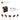 6117976-ANGLE PLATE 1X2 / 2X2-Reddish Brown