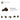 6134197-BEAM 1M W/CROSS AXLE-Dark Brown