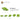 6138661-PLATE W. BOW 2X2X2/3-Bright Yellowish Green