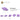 6139090-PLATE W. BOW 2X2X2/3-Medium Lavender