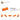 6143028-CROSS AXLE, EXTENSION, 2M-Bright Orange