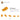 6145215-PLATE W/ HALF BOW INV. 1X2X2/3-Flame Yellowish Orange