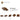 6146858-PLATE W. BOW 2X2X2/3-Reddish Brown