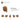 6170572-BRICK 1X1 W. HANDLE-Medium Nougat