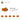 6171727-SLIDE SHOE ROUND 2X2-Transparent Bright Orange