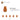 6172233-NOSE CONE SMALL 1X1-Transparent Bright Orange