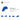 6172411-RIGHT PLATE 1X2, W/ BOW, 45 DEG. CUT-Bright Blue
