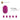 6172869-ROUND BRICK 1X1-Bright Reddish Violet