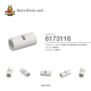 6173116-TUBE, W/ DOUBLE 4.85 HOLE-White