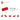 6173126-TUBE, W/ DOUBLE 4.85 HOLE-Bright Red