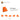 6173928-RIGHT PLATE 2X2 27DEG-Bright Orange