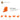 6173933-LEFT PLATE 2X2, 27 DEG.-Bright Orange