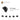 6173959-PLADE 1X1 M. 1 LOD. TAND-Black