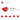 6173961-PLATE 2X2, CORNER, 45 DEG.-ฺBright Red