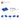 6179330-PLATE 1X2 WITH SLIDE-Bright Blue