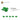 6182261-PLANT, W/ PLATE 1X1, NO. 1-Bright Green
