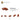 6186009-PLATE W. BOW 1X2X2/3-Dark Orange