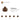 6186673-PLATE 1X1, W/ 3.2 SHAFT AND 1.5 HOLE-Reddish Brown