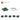 6186827-PLATE 2X2 W 1 KNOB-Earth Green