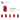 6187620-BRICK 1X1X1 2/3, W/ VERT. KNOBS-Bright Red
