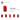 6187620-BRICK 1X1X1 2/3, W/ VERT. KNOBS-Bright Red