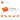 6193782-ANGULAR PLATE 1.5 BOT. 1X2 1/2-Bright Orange