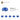 6194417-PLATE ROUND W. 1 KNOB-Bright Blue