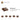 6196221-PLATE 2X2, W/ REDUCED KNOBS-Reddish Brown
