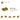 6207764-1X2 PLATE WITH 3 TEETH-Warm Gold