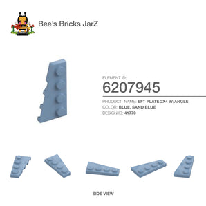 6207945-RIGHT PLATE 2X4 W/ANGLE-Sand Blue