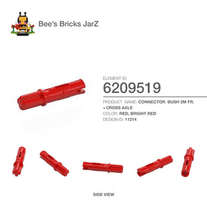 6209519-CON. BUSH 2M FR. + CROSS AXLE-Bright Red