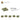 6212080-PLATE 2X2 W 1 KNOB-Olive Green