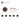 6215659-PL.ROUND 1X1 W. THROUGHG. HOLE-Reddish Brown