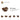 6218366-PLATE 2X2, CORNER, 45 DEG.-ฺReddish Brown
