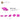 6222189-PLATE W. BOW 2X2X2/3-Bright Purple