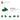 6226931-ROOF TILE 1X2 45° W 1/3 PLATE-Dark Green