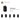 6228987-BRICK 1X1X1 2/3, W/ VERT. KNOBS-Black