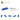 6231513-PLATE 1X3 W/ 2 KNOBS-PLATE 1X3 W/ 2 KNOBS-Bright Blue