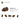 6234272-BRICK 1X2, W/ 3.2 SHAFT, VERT. END-Reddish Brown