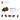 6234272-BRICK 1X2, W/ 3.2 SHAFT, VERT. END-Reddish Brown