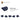 6251836-PLATE 3X3, 1/4 CIRCLE-Earth Blue