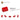 6252037-BRICK 1X2, OUTSIDE HALF BOW-Bright Red