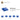 6252060-PLATE 2X2, W/ REDUCED KNOBS-Bright Blue