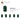 6252591-BRICK 1X1X1 2/3, W/ VERT. KNOBS-Earth Green