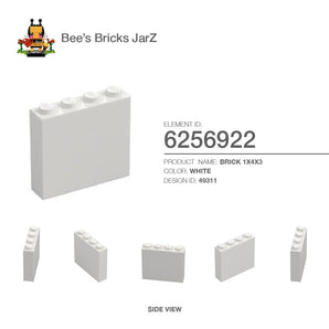 6256922-BRICK 1X4X3-White