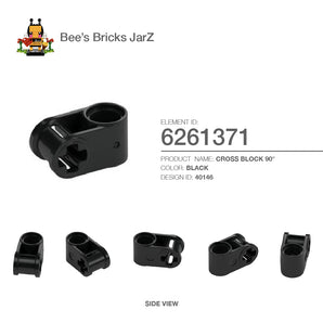 6261371-CROSS BLOCK 90°-Black