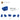 6261383-CROSS BLOCK 90°-Bright Blue