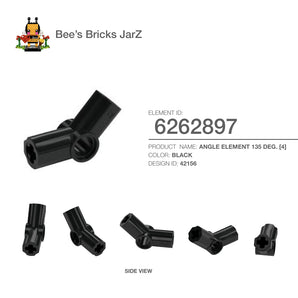 6262897-ANGLE ELEMENT 135 DEG. [4]-Black
